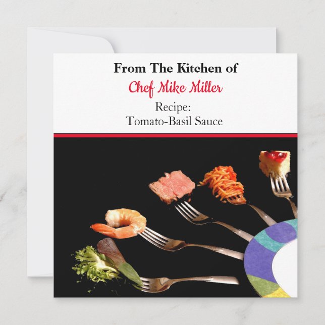 Homemade Spaghetti Tomato Sauce  Recipe Card (Front)