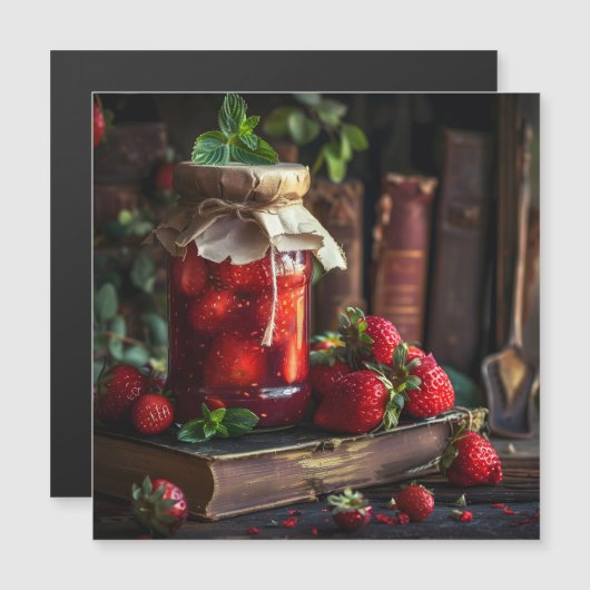 Homemade strawberry jam  (Front/Back)