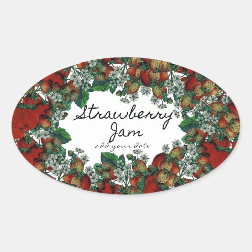 Homemade Strawberry Jam label