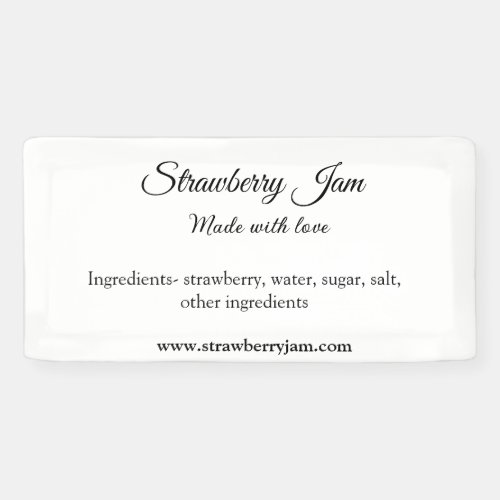 Homemade strawberry jam made with love add text we banner