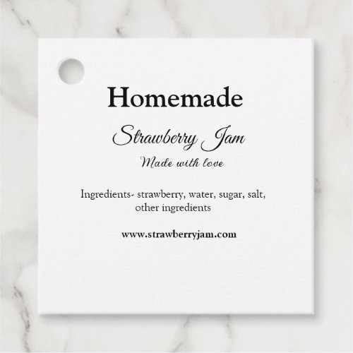 Homemade strawberry jam made with love add text we favor tags