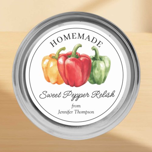 Homemade Sweet Pepper Relish Sticker