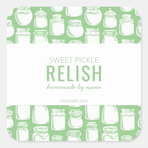 Homemade Sweet Pickle Relish Sticker