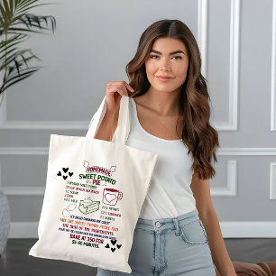 Homemade Sweet potatoes pie Recipe Christmas Gift Tote Bag