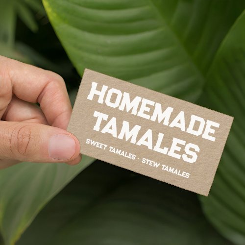 Homemade Tamales Business Card