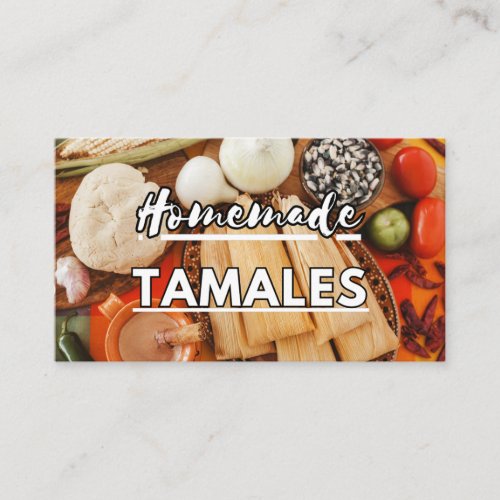 HomeMade Tamales business cards