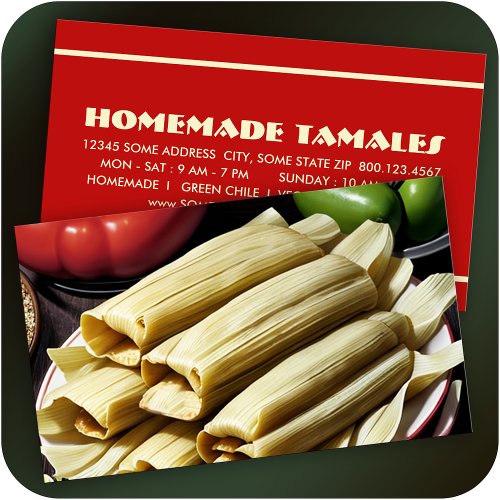 homemade tamales loyalty card