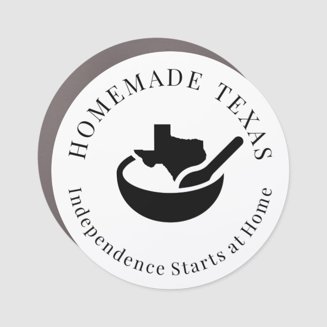 Homemade Texas car magnet (Front)