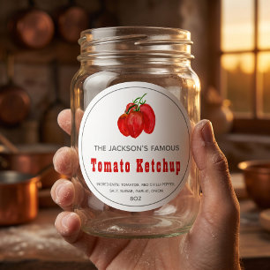 Homemade Tomato Ketchup Sauce Label