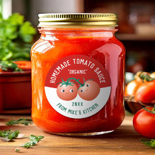 Homemade tomato Sauce Label with custom text