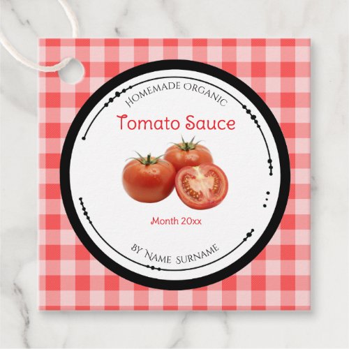 Homemade Tomato Sauce Label With Ingredients