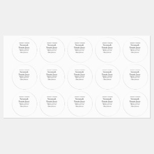 Homemade tomato sauce made with love add name text labels