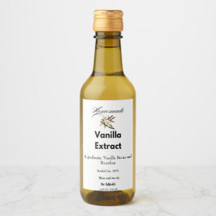 Homemade Vanilla Extract Gift Personalized Product Wine Label
