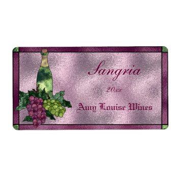 Homemade Wine Labels by Whitewaves1 at Zazzle