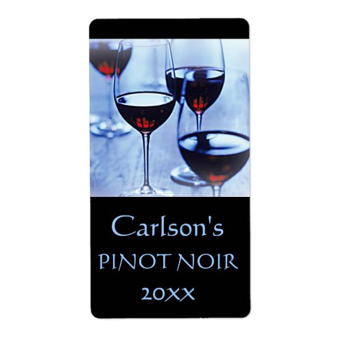 Homemade Wine Labels Vertical