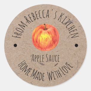 Homemade with love Apple Sauce Label
