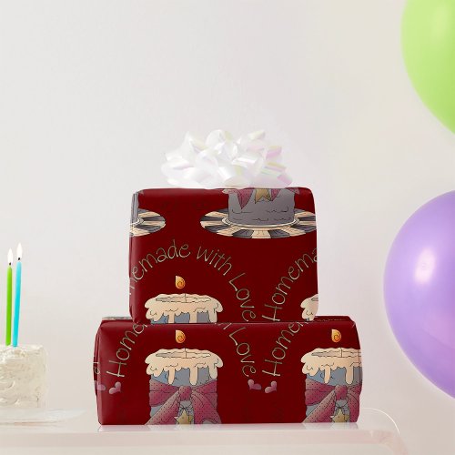 Homemade With Love Candle Wrapping Paper