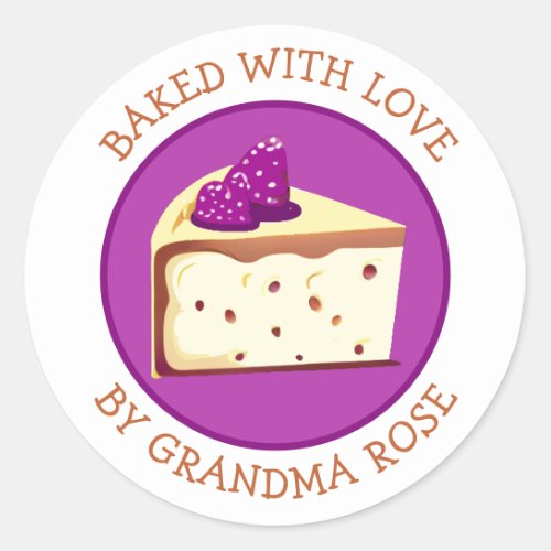 Homemade with Love Cheesecake Food Label