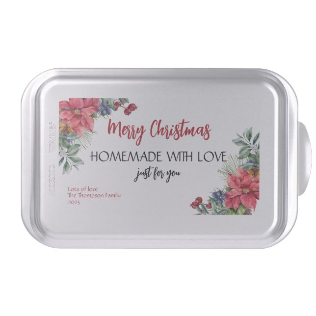 Homemade with Love Christmas Gift Cake Pan (Front)