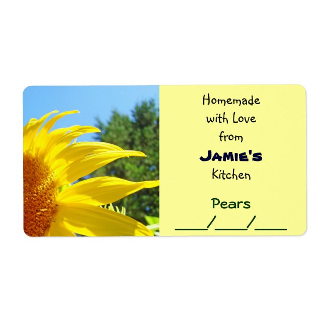 Homemade with Love from Your Kitchen Canning Jars Label (Front)