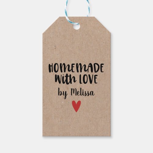 Homemade With Love Gift Tags