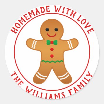 Homemade with Love - Gingerbread Man Christmas 