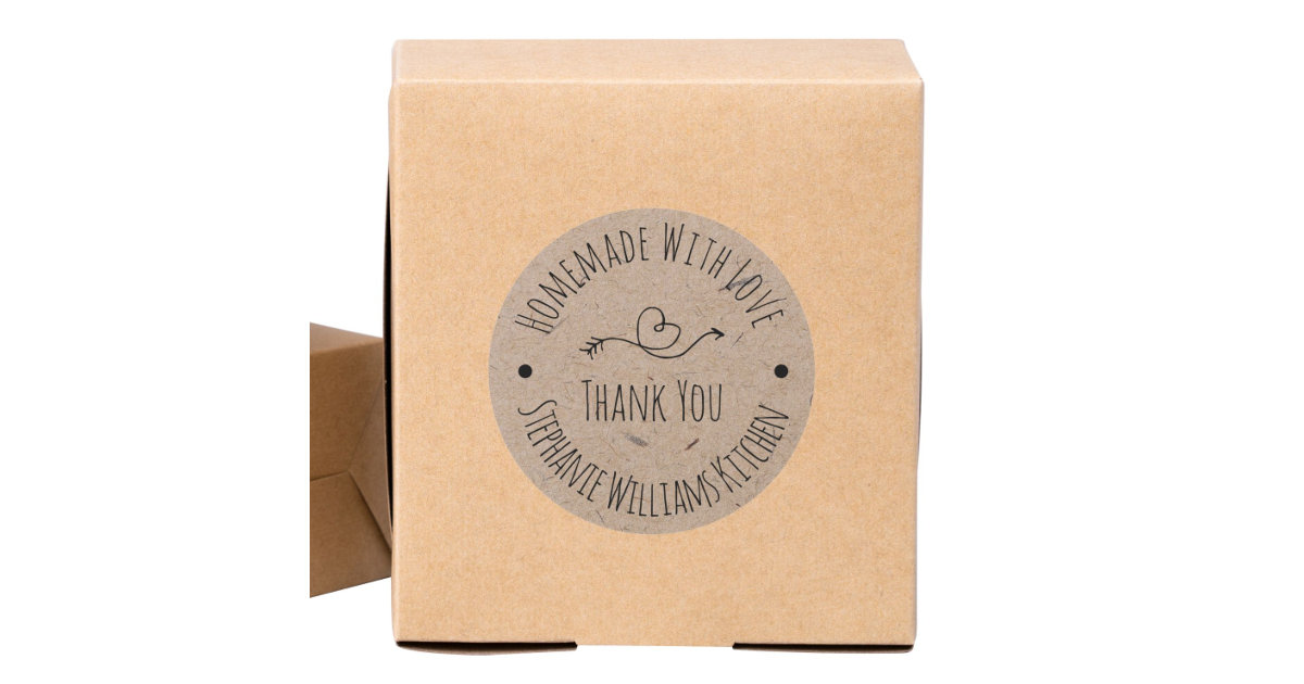 Create Your Own Personalized Handmade with Love Rubber Stamp