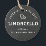 Homemade with Love Limoncello Modern Chalkboard Favor Tags<br><div class="desc">Custom-designed limoncello favor/gift tags featuring personalized text/gift message on chalkboard style background.</div>