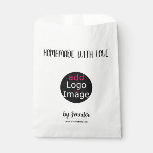 Homemade With Love Professional Customizable Logo Favor Bag