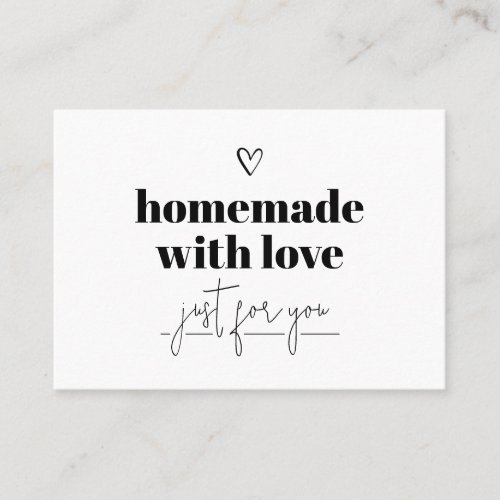 Homemade With Love Thank You Card