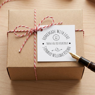 Homemade with Love Thank you for your order Favor Tags