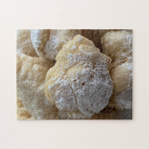 Homemade Zeppole Fried Donut Dough Sugar Dessert Jigsaw Puzzle