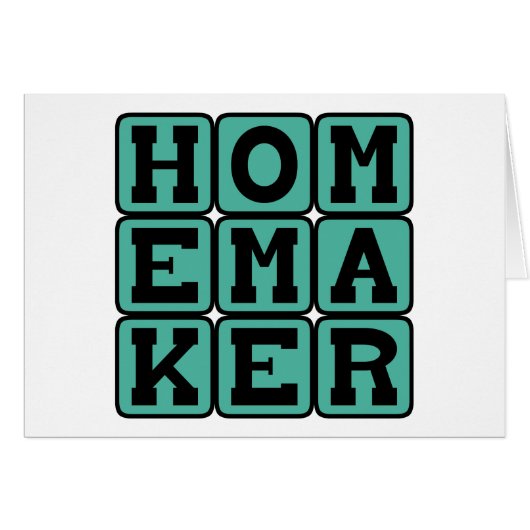 Homemaker, Domestic Goddess Cards (Front Horizontal)