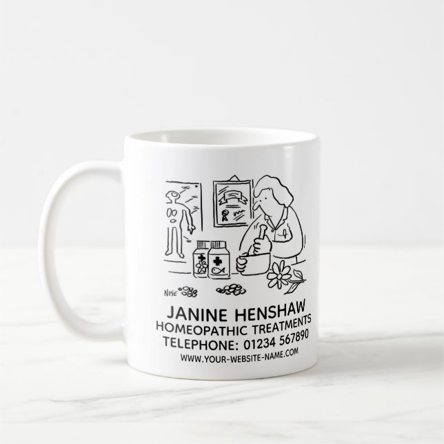 Homeopathy & Alternative Medicine Promotional Coffee Mug (Left)