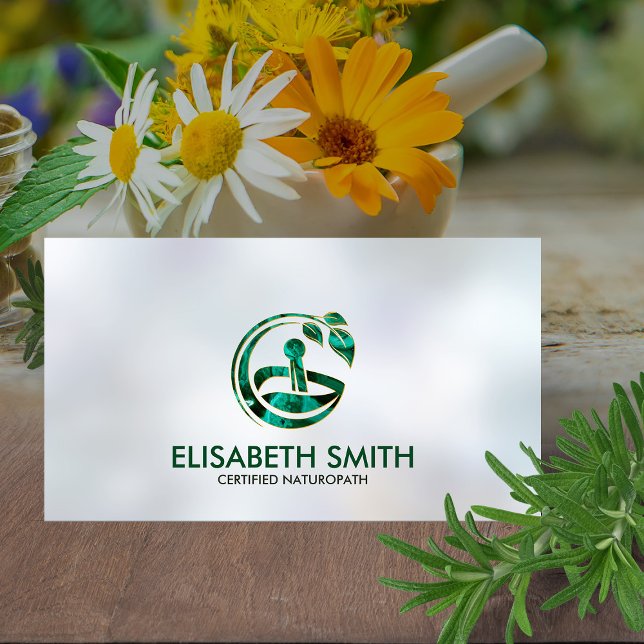 Homeopathy - Herbal Medicine -naturopath  Business Card (Creator Uploaded)