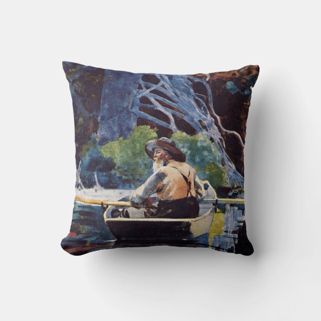 Homer - Adirondack Guide Throw Pillow (Front)