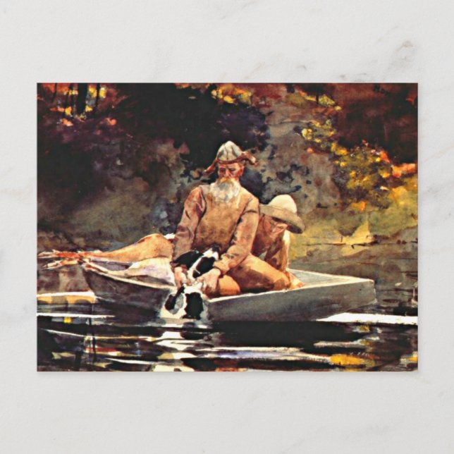 Homer - After the Hunt Postcard (Front)