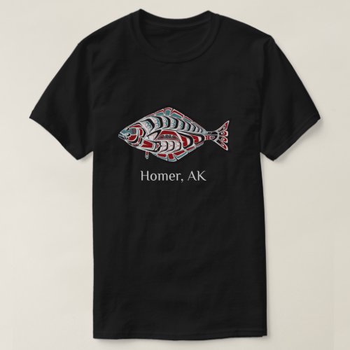 Homer Alaska Native American Halibut Fishermen Gif T_Shirt