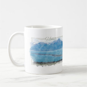 Homer, Alaska Watercolor Coffee Mug