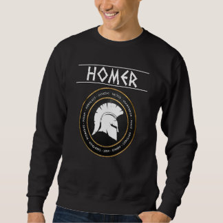 Homer Ancient Greek Heroes of the Trojan War Sweatshirt