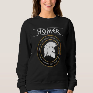 Homer Ancient Greek Heroes of the Trojan War Sweatshirt