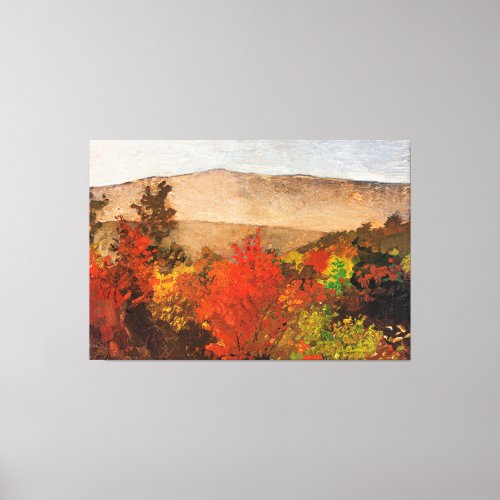 Homer _ Autumn Treetops famous painting Canvas Print