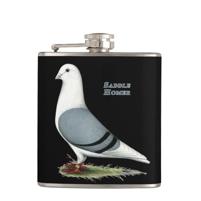 Homer Blue Saddle Flask (Front)
