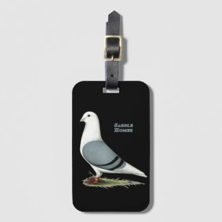 Homer Blue Saddle Luggage Tag