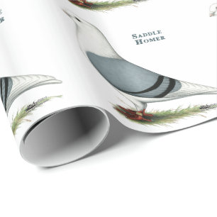 Homer Blue Saddle Wrapping Paper