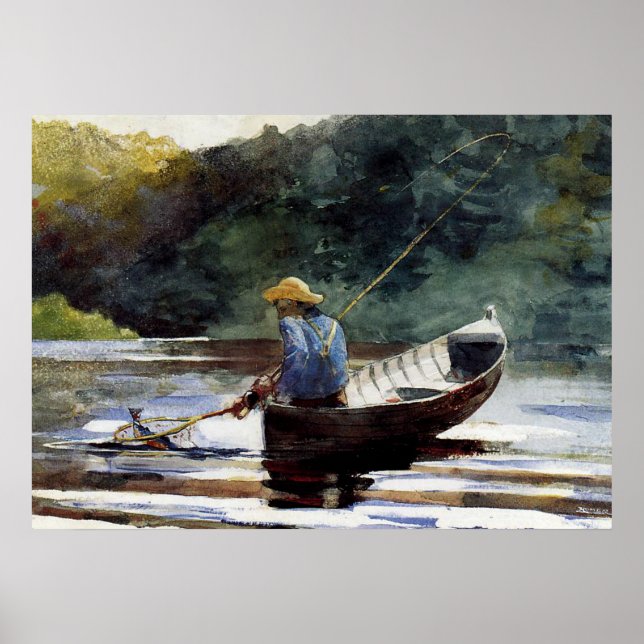 Homer - Boy Fishing Poster (Front)