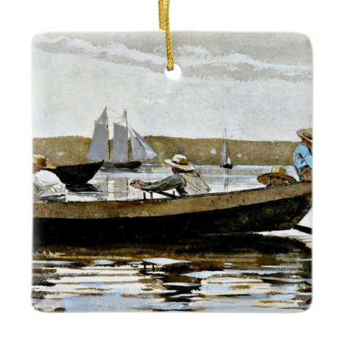 Homer - Boys in a Dory Ceramic Ornament