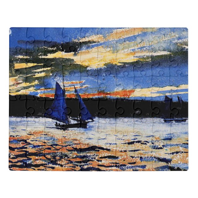 Homer - Gloucester Sunset Jigsaw Puzzle (Puzzle Horizontal)