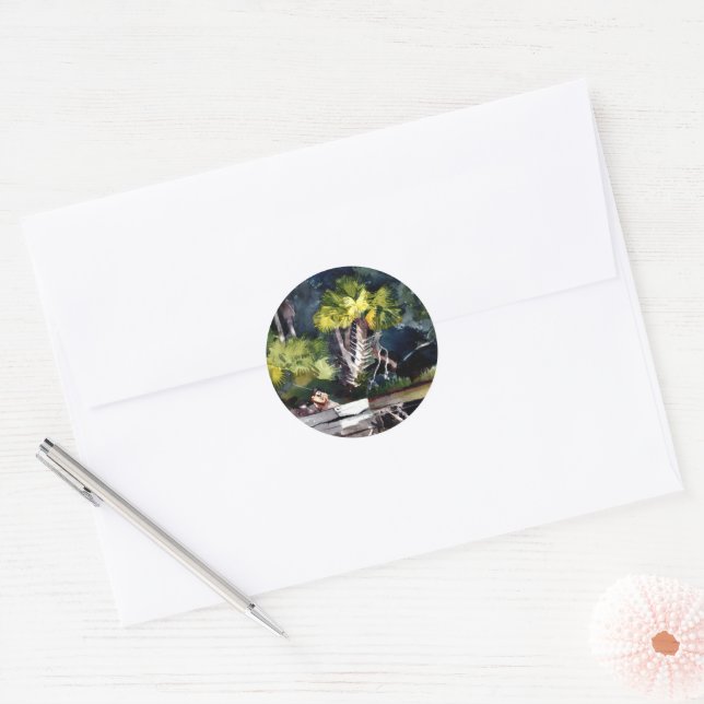 Homer - Homosassa Jungle, Classic Round Sticker (Envelope)