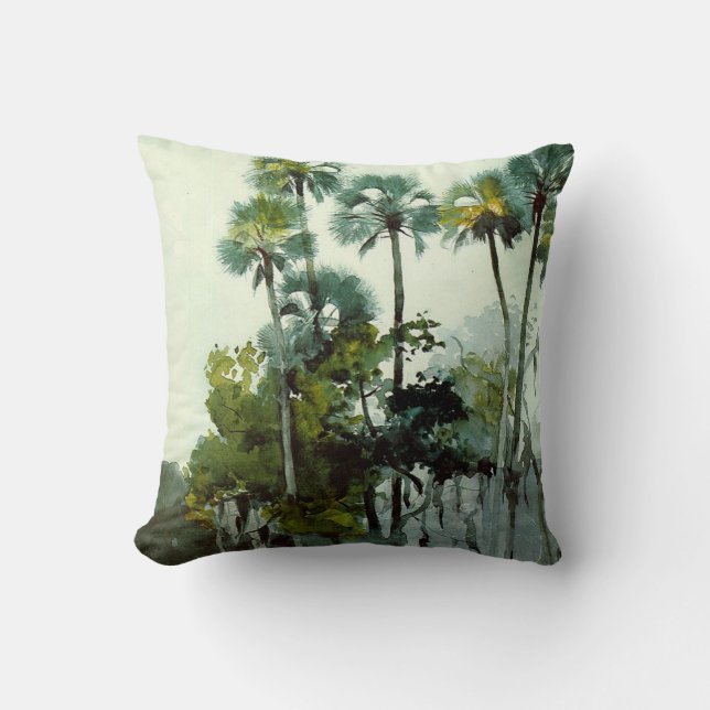 Homer - Homosassa River Throw Pillow (Front)